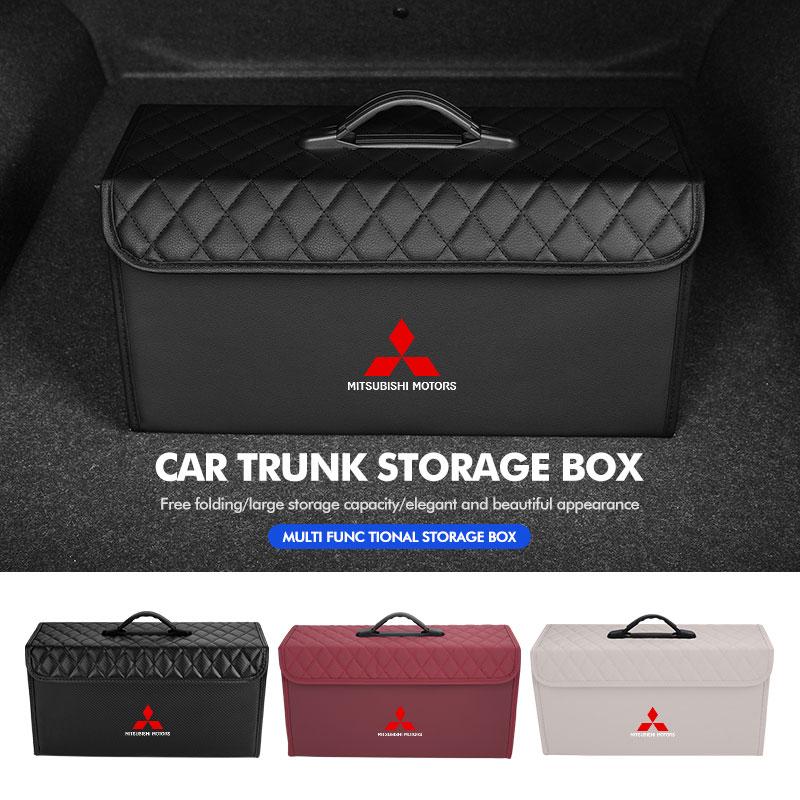 Skládací organizér do auta ze semiše, vodotěsný, pro Mitsubishi Lancer ASX Pajero Mirage Attrage Xpander Outlander