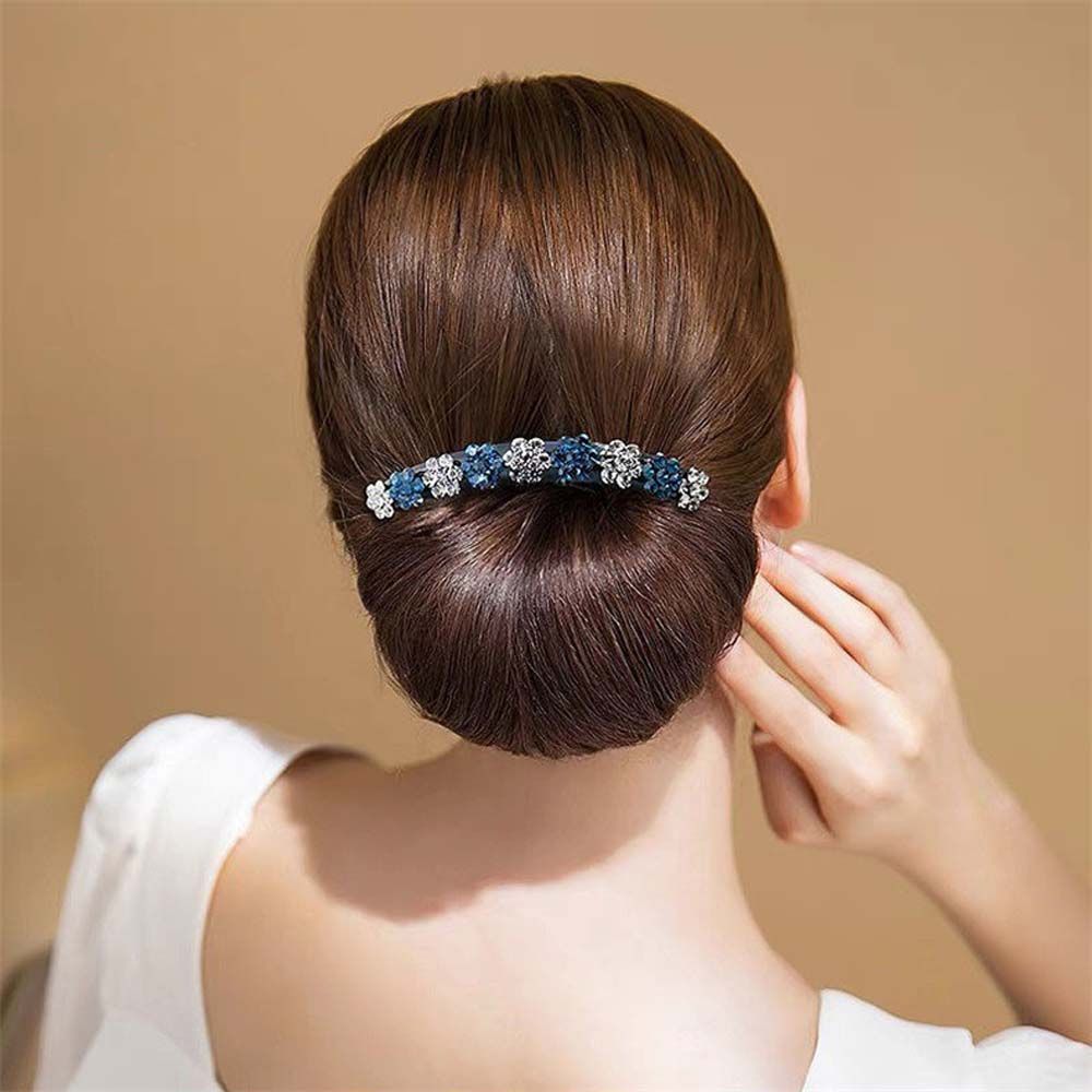 Ponytail Holder For Girls Korean Barrettes Crystal Hair Clips Women Hair Comb Mother Headwear