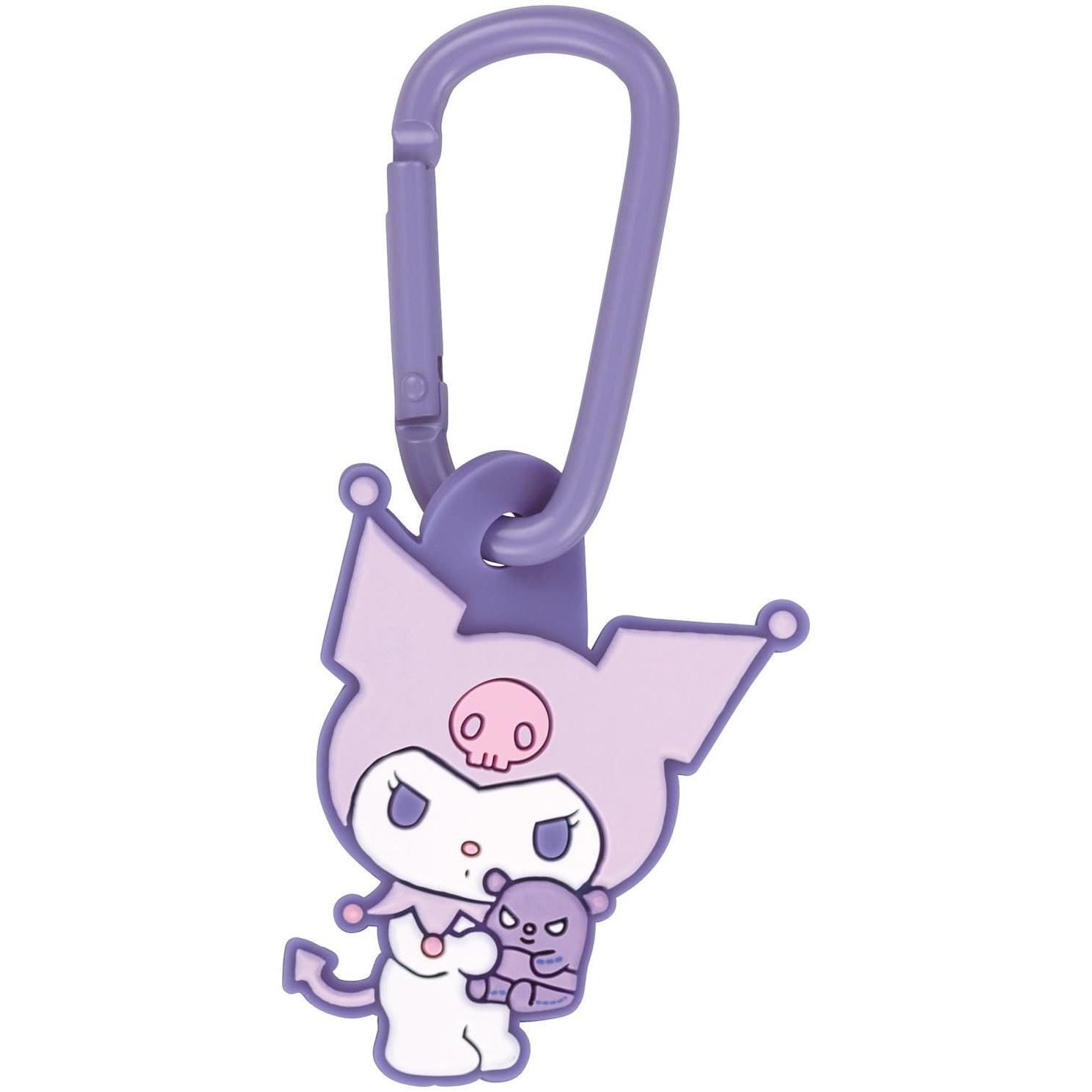 Skater Rubber Mascot Attached Carabiner Sanrio Kuromi Plush Toy Girl ZELK1-A