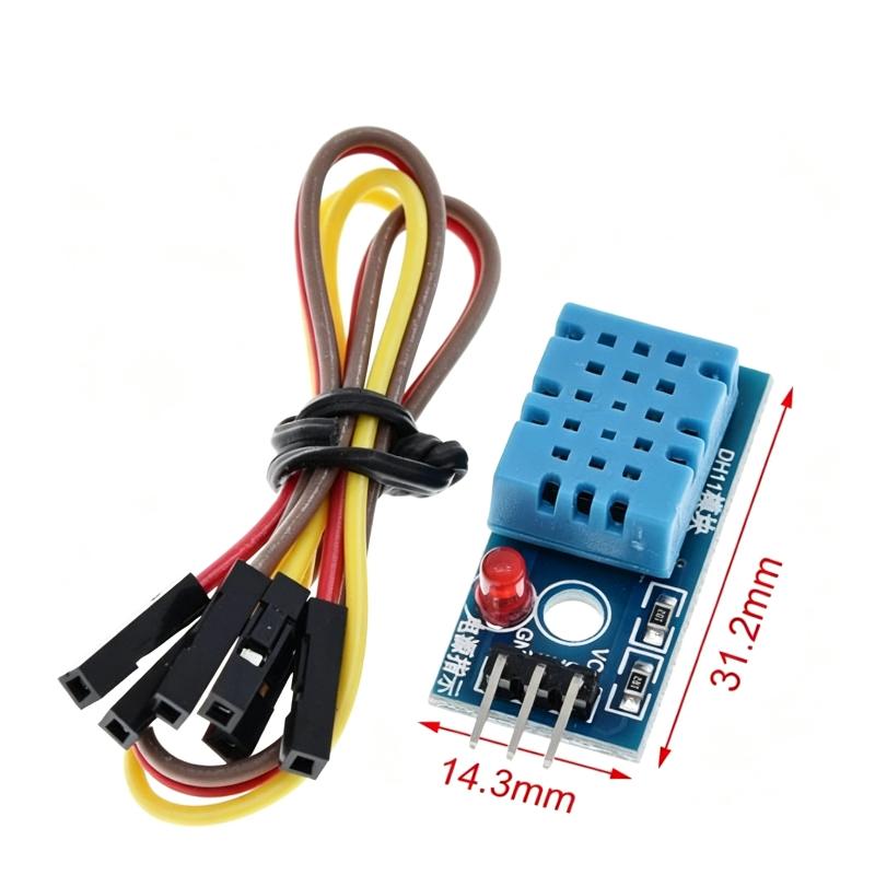 Dht11 High Accuracy Temperature Humidity Sensor Module With Jumper Wires Perfect For Diy Electronic Project