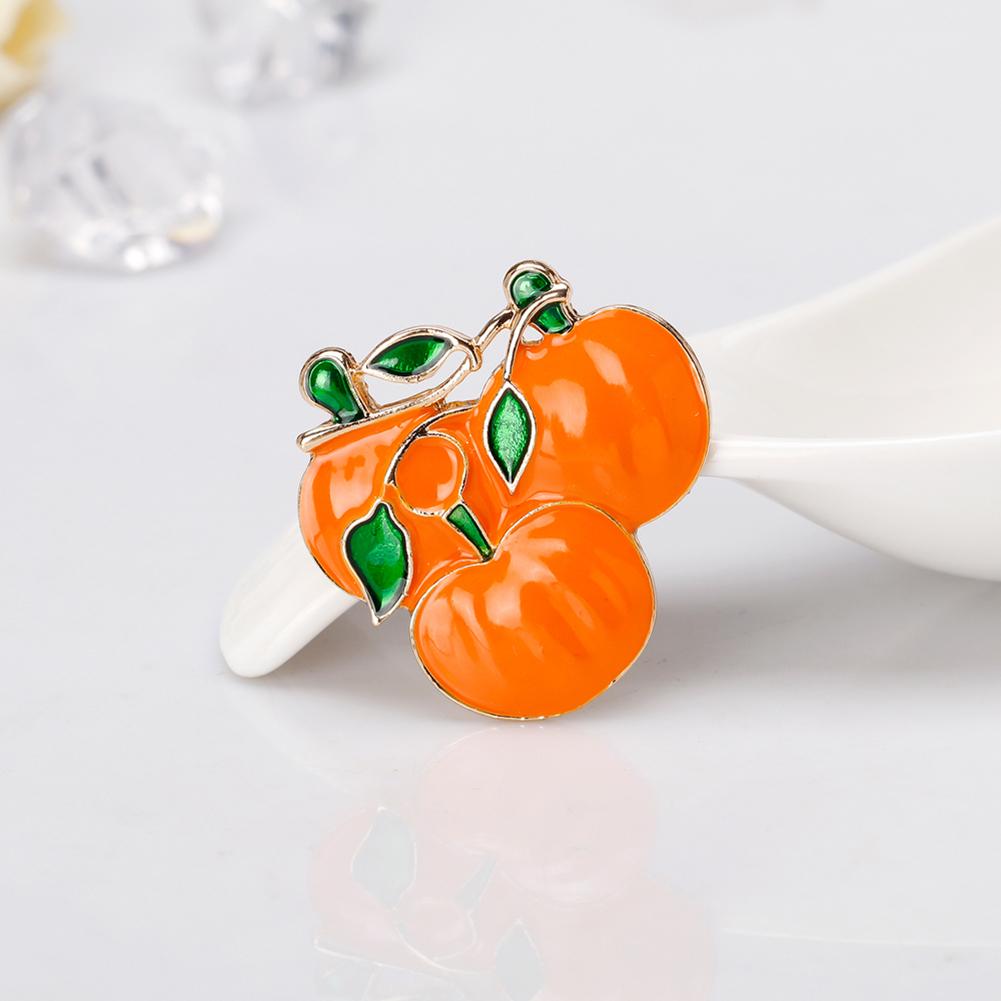 Women Fashion Halloween Pumpkin Brooch Enamel Pumpkin Broochpin Skirt Decoration