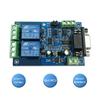 7-24V Power Modbus RTU Dual-Channel Relay Module RS232/TTL UART 2 Inputs