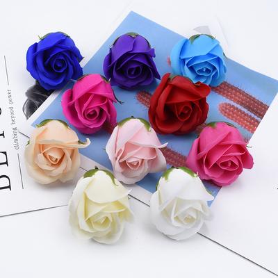 5/10Pcs Scented Soap Flowers Home Room Wedding Decor Teddy Bear of Roses Bridal Accessories Valentine's Day Artificial Flowers
