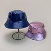 Cappelli a secchiello in pelle verniciata di nicchia Nuovi unisex Parasole Semplici Traspiranti Bicolore Versatili Moda Personale Cappelli da pescatore