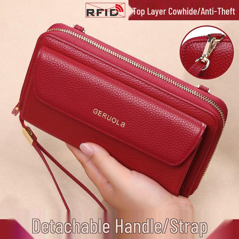 GERUOLA Women's Genuine Leather RFID Wallet & Crossbody