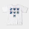 Boys Girls Soft Cotton Graphic Tees Stitch Breathable Daily School Wear Kids T-Shirts