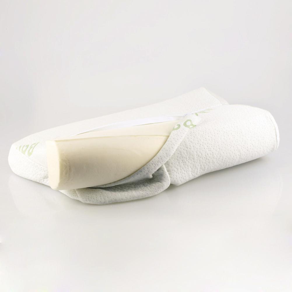 50x30CM Bamboo Fiber Pillow Slow Rebound Neck-Relief Pillow Reusable Breathable Pillow for Home Office Better Sleeping