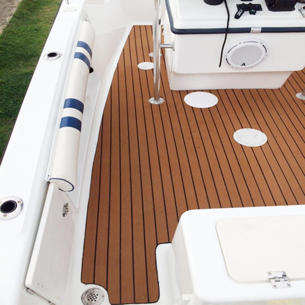 Revêtement De Sol En Mousse EVA Pour Bateau - Imitation Teck Marine Revetement De Sol Antiderapant En Mousse Autocollante Feuille De Rouleaux 97361625