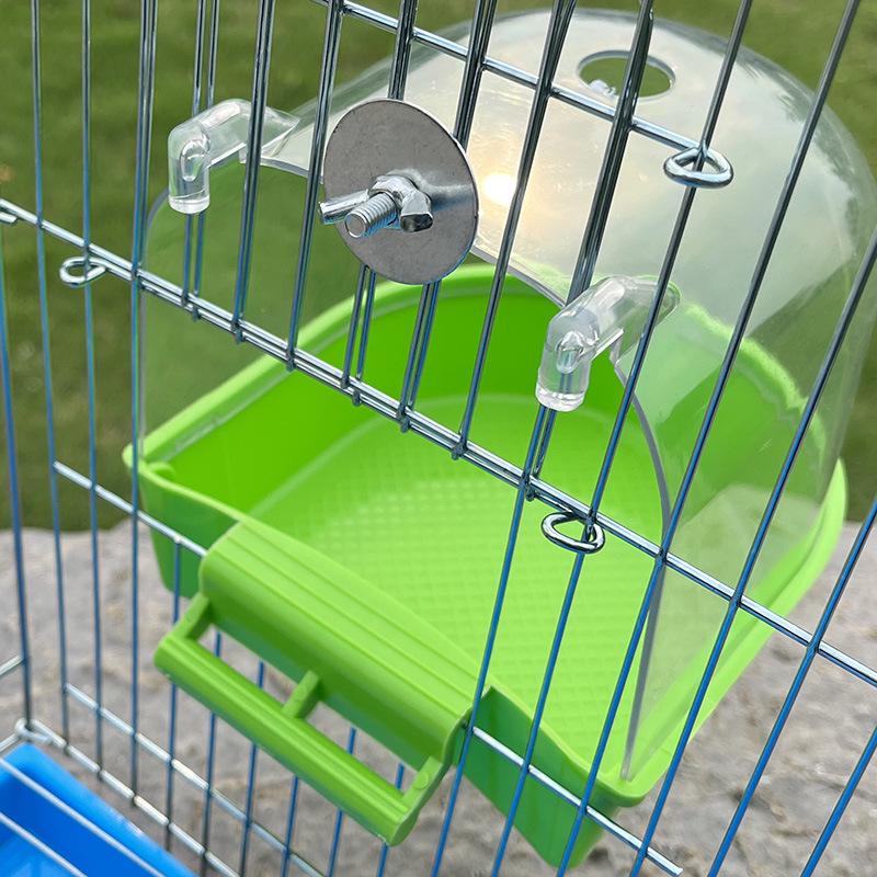 Grande Boîte de Bain Transparente pour Perruches Ondulées, Calopsittes, Inséparables, Perruches - Jouets et Fournitures pour Petits Oiseaux.