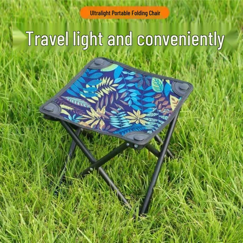 Portable Germany Outdoor Moon Chair: Folding Camping Fishing Picnic Stool with Backrest