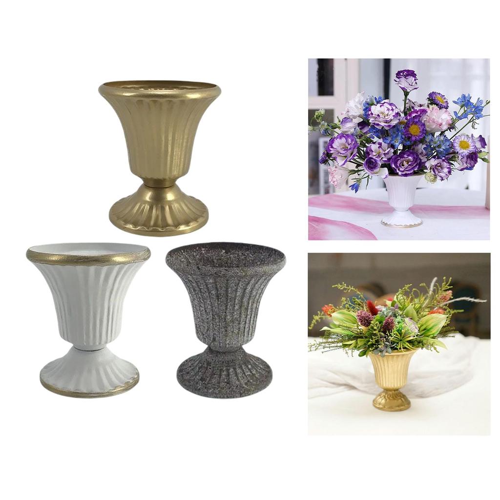 European Style Flower Vase Farmhouse Pot Wrought Iron Plant Pot Arrangement