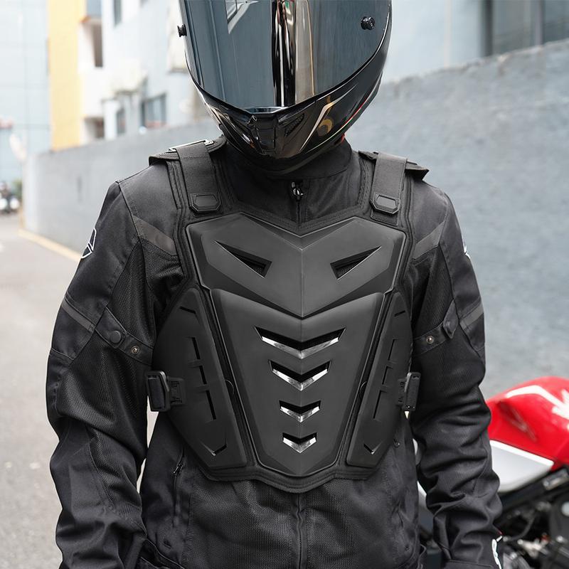 HEROBIK Motocross Body Armor Motorcycle Jacket Motocross Moto Vest Back Chest Protector Off-Road Dirt Bike Protective Gear