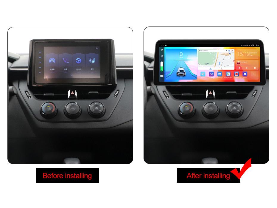Toyota Corolla Android Navigation with CarPlay - Large Screen Stand-Up Display