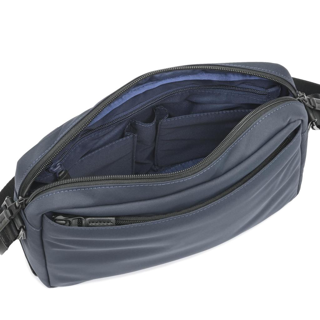 Zero Halliburton Cipher Quiet Shoulder Bag, Fits 10.1-inch Tablets, 5L Capacity, 450g, No. 81531, Men's, Navy