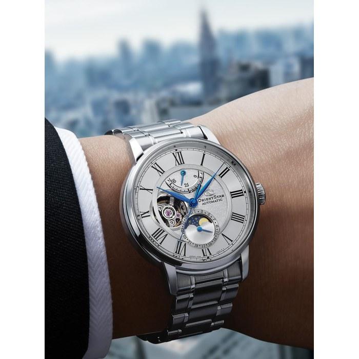 [Orient Star] ORIENT STAR Automatic Watch M45 F7 Mechanical Moon Phase Japanese Made with Extra Strap 2-Year Warranty RK-BT0001S Men's White