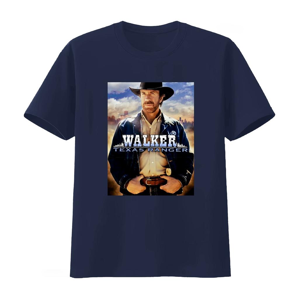 Walker Texas Ranger Chuck Norris T-shirt Klassieke Print voor Unisex Vintage Streetwear Modeontwerper Unisex Dames 2026 Zomer T-shirt