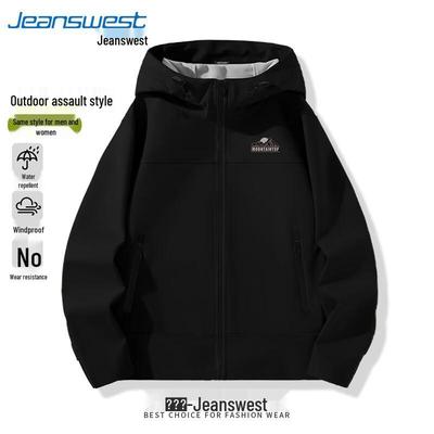 Jeanswest Herren Wasserabweisende Winddichte Fleecegefütterte Outdoor-Jacke