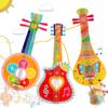 Handgefertigte Holz Kinder DIY Malerei Kritzel Gitarre Schmuck und Musikinstrument für den Kindergarten
