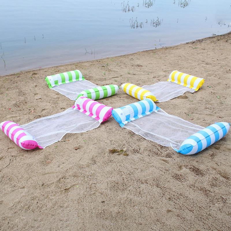 Hamaca Flotante para Agua Sillón Inflable para Piscina para Adultos Vacaciones de Verano Lago y Playa Relajación Asiento Cama Flotante
