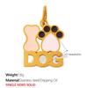 Cartoon Pet Series Stainless Steel Necklace & Bracelet Pendant for Women