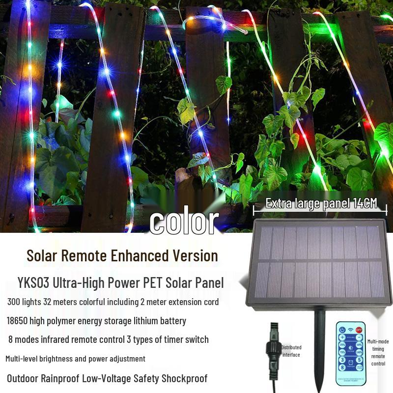 Solar LED Waterproof Christmas Fairy String Lights for Outdoor Decoration