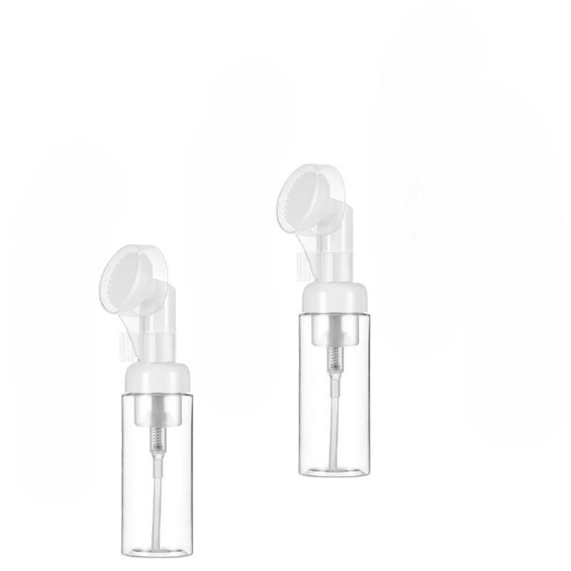 Foaming Bottle Plastic Empty Facial Pump Bottles Refillable Travel Soap Dispenser Brush Head Mousse Foam Refill Bottles