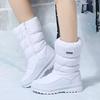 Fashion Winter  Keep Warm Shoes Anti-slip High Quality Snow Boots  Thickened Cotton Shoes Warm High Tube Cold Resistant Mid Tube