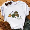Fashion Disney Cartoon Men Tees Mickey Mouse T Shirt Women Summer Family Clothing Female T-shirts Streetwear Y2k Ladies Blouses