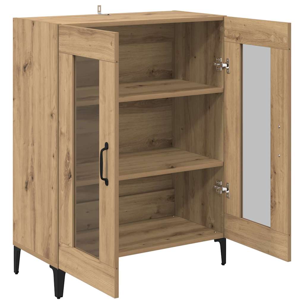 Sideboard Artisan Oak 69.5 x 34 x 90 cm engineered wood and iron