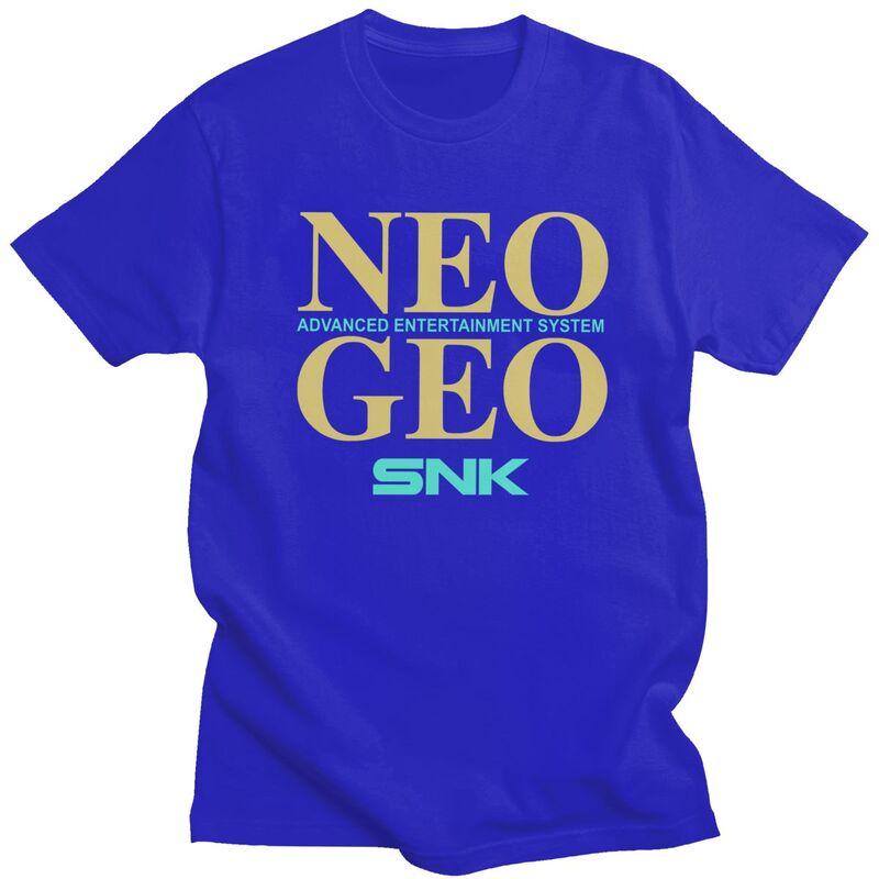 Vlastní pánská retro trička s arkádovou hrou Neo Geo Snk, trička s krátkým rukávem z bavlny, klasická trička, trička pro volný čas, volný střih