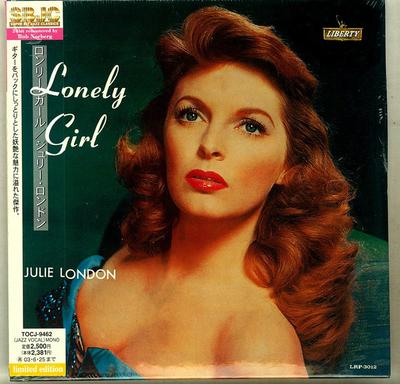 CD JULIE LONDON AL VIOLA  Lonely Girl Paper Jacket Specifica TOCJ9462 EMI 2002 Japan ObiJazz Used