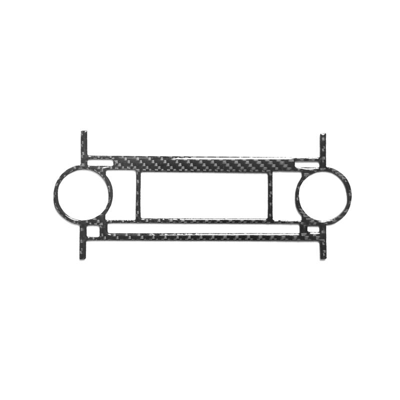 Kohlefaser Innenraum Auto Mittelkonsole CD-Panel Zierleisten Rahmen Abdeckung Aufkleber Für Chrysler 300 2005-2007 Ohne Navigationszubehör