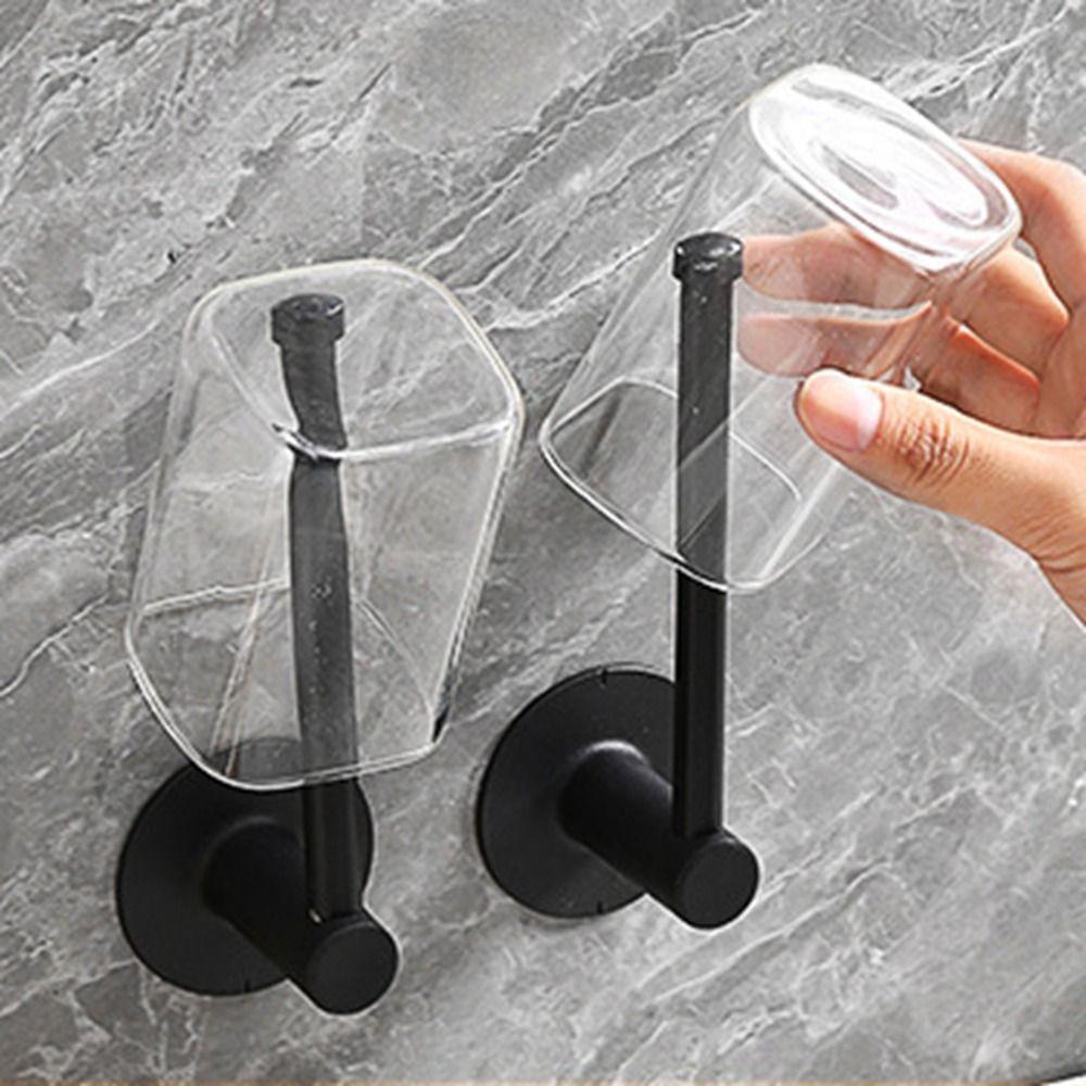 Wall Mounted Hat Rack Black Tissue Hanger Multifunctional Cap Organizer  Kitchen