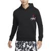 Jordan Graphic Logo Print Pullover Hoodie Men Tops Black DQ7506-011
