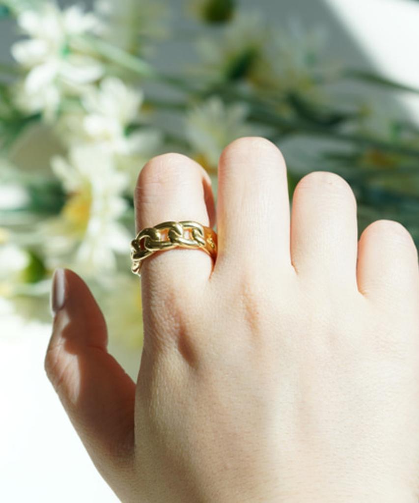 Alleun Silver 925 Bold Twisted Thumb Ring