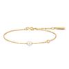Ania Haie Gold Shell Pearl & Bezel Sparkle 925 Silver Bracelet B075-01G