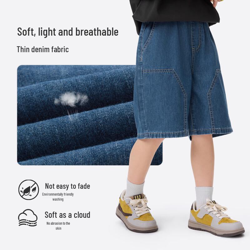 Boys' Casual Soft Denim Shorts