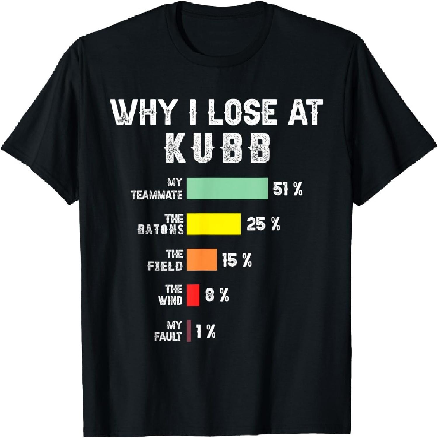 

Why I Lose At Kubb Humor Funny Kubb Player For Men T-Shirt XXXXXL різнокольоровий