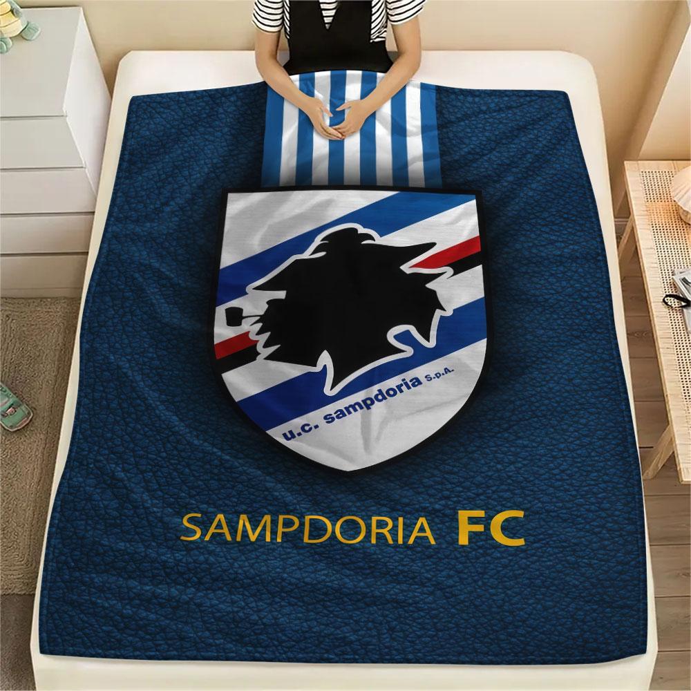 UC. Sampdoria Flanelldecke, Hohe Qualität, Bequem für alle Jahreszeiten, Heimdekoration, Wärme und Komfort