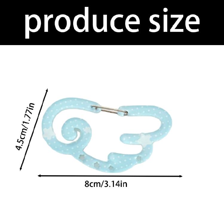 Artistic Acrylic Keyring Clip With Unique Star Patterns Practical Carabiner Hooks For Outdoor Gear Bag Decorations