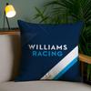 Racing W-Williams Cushion Cover Plush Fabric Soft Double-Sided Printed Invisible Zipper Sofa Pillow Case Home Decor