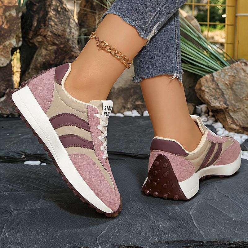Baskets décontractées pour femme style Dad Confortables Plateforme Épaisse Chaussures de Course Antidérapantes à Lacets Respirantes Chaussures de Marche pour Femme Entraînement Baskets de Tennis