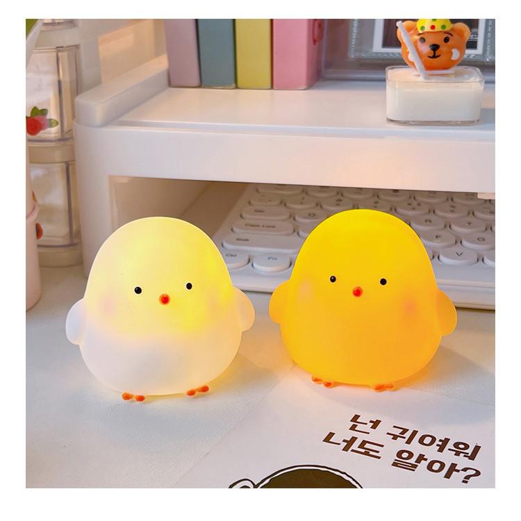 Warm Lamp Night Light Battery Powered Cartoon Cute Chicken And Duck Shaped Lights