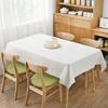 5pcs Gold Dot Printing Disposable Tablecloths, Plastic Tablecloths, White Tablecloths Suitable for Kitchen Table Camping