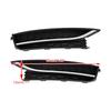 2PCS Front Driving Fog Light Cover Fit VW Passat 2012-2015 Black/Chrome