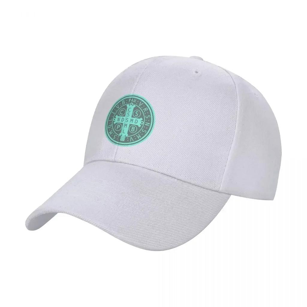 New Saint Benedict Medal Baseball Cap Sunhat Rugby Beach Bag Uv Protection Solar Hat Womens Unisexs