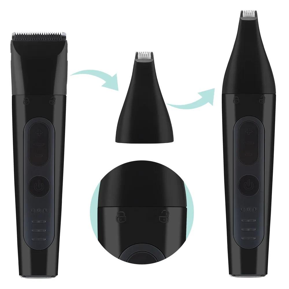 4 In 1 Pet Hair Clipper Grooming Machine Clippers For Trimming Hair Around Paws Ears Professional Haircut Nail Grinder For Dogs Cats