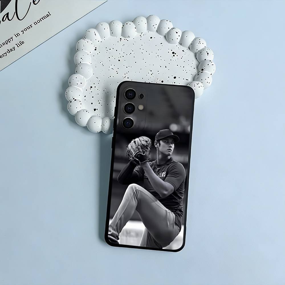 

S-Sh-ohei Ohtani Baseball Black Soft Silicone Phone Case for Samsung S25, S24, S21, S22, S23, S30, Ultra, S20, Plus, FE, Lite Samsung S20plus5G