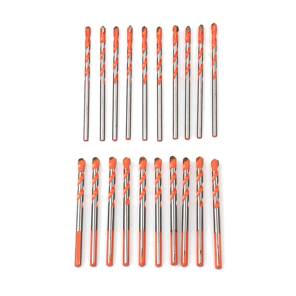 1Set Drill Bits Multifunctional Alloy Ceramic Trigonal Tile Drilling Bit Punching Tool Fittings Replacements Household