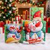 3PCS Santa Claus Christmas Gift Box 3 Size Cookies Snack Boxes Candy Gift Boxes  Home Decoration